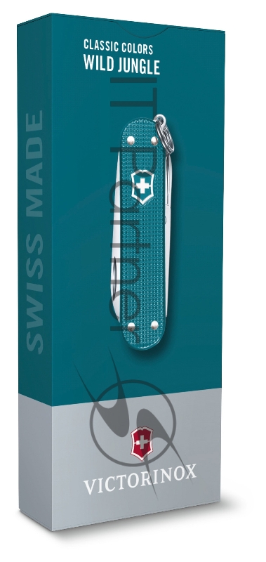 Нож перочинный Victorinox Classic Wild Jungle (0.6221.242G) 58мм 7функц. карт.коробка