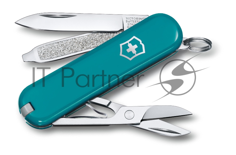 Нож перочинный Victorinox Classic Mountain Lake (0.6223.23B1) 58мм 7функц. блистер