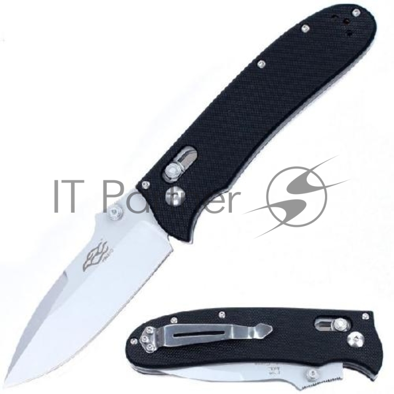 Нож складной Firebird by Ganzo с клипсой, дл.клинка 85 мм, сталь 440С, цв. чёрный