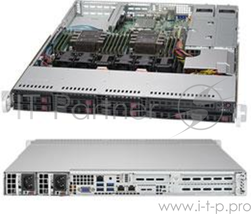 Сервер Серверная платформа 1U SATA SYS-1029P-WTR SUPERMICRO