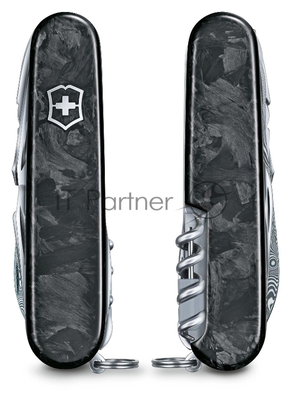 Нож Victorinox SwissChamp Damast LE 2021, 91 мм, 29 функций, чёрный