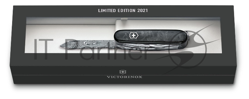 Нож Victorinox SwissChamp Damast LE 2021, 91 мм, 29 функций, чёрный