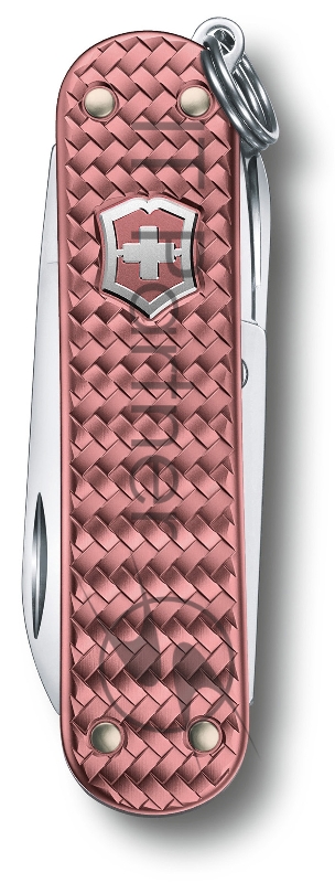 Нож-брелок Victorinox Classic SD Precious Alox, 58 мм, 5 функций, Gentle Rose (подар. упаковка)
