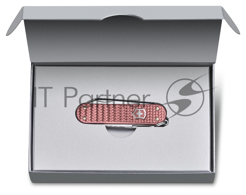 Нож-брелок Victorinox Classic SD Precious Alox, 58 мм, 5 функций, Gentle Rose (подар. упаковка)
