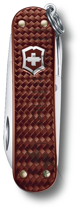 Нож-брелок Victorinox Classic SD Precious Alox, 58 мм, 5 функций, Hazel Brown (подар. упаковка)