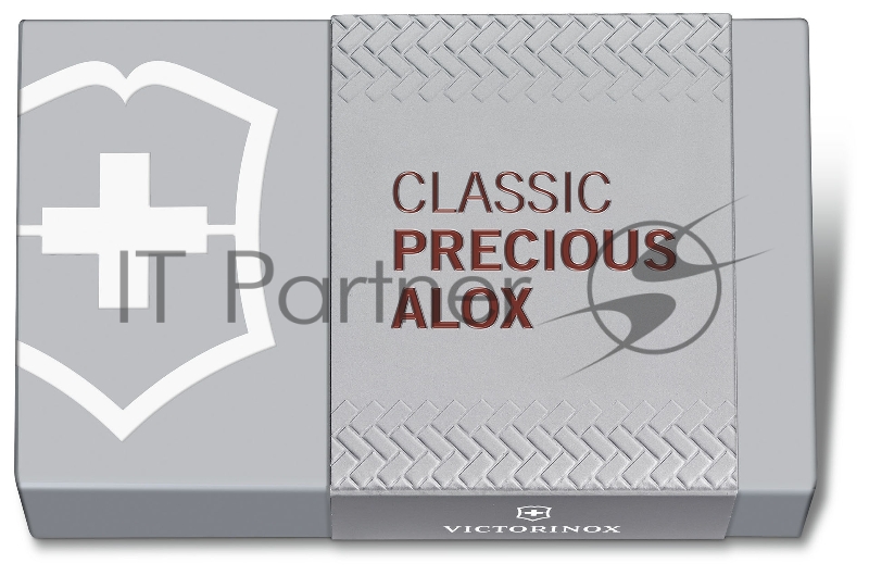 Нож-брелок Victorinox Classic SD Precious Alox, 58 мм, 5 функций, Hazel Brown (подар. упаковка)