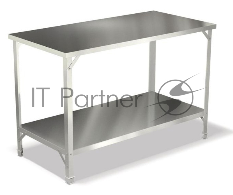 Стол производственный СПСО-907Ц столешница металл серебристый каркас серебристый
