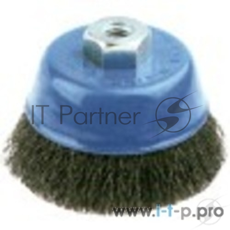 Щетки для дрелей Щетка ЗУБР ЭКСПЕРТ чашечная для УШМ, витая стальная проволока 0,3мм, 150мм/М14