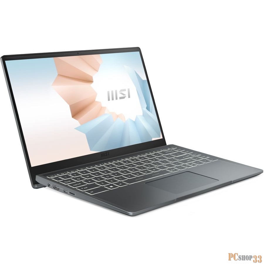 Ноутбук MSI Modern 14 B5M-243XRU, 14, IPS, AMD Ryzen 5 5500U 2.1ГГц, 8ГБ, 512ГБ SSD, AMD Radeon , noOS, 9S7-14DL24-243, темно-серый