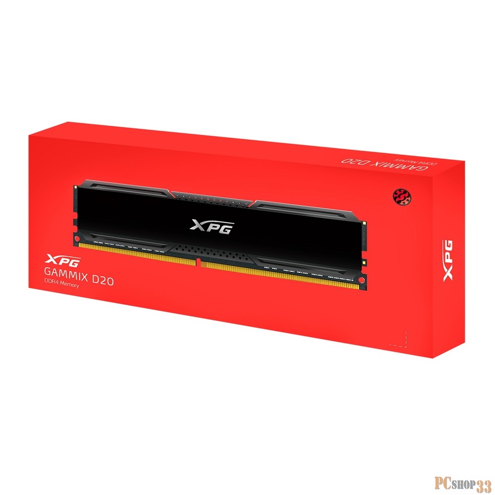 Модуль памяти 16GB ADATA DDR4 3600 DIMM XPG Gammix D20 AX4U360016G18I-CBK20 Non-ECC, CL18, 1.35V, RTL (934642)