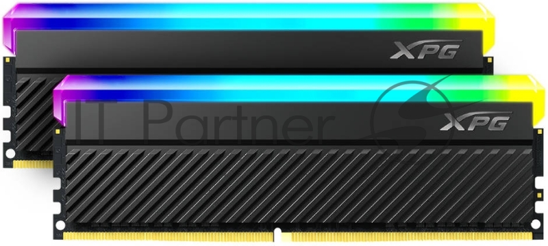 Модуль памяти 16GB ADATA DDR4 4400 DIMM XPG Spectrix D45G RGB Gaming Memory AX4U44008G19K-DCBKD45G Non-ECC, CL19, 1.35V, 2 x 8GB, RTL (935007)