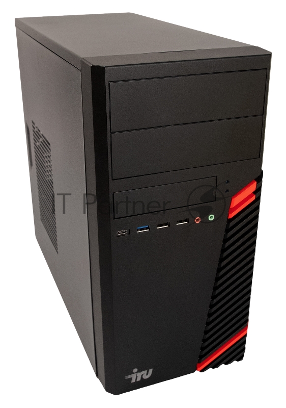 Компьютер IRU Опал 515 MT i5 10400 (2.9) 8Gb SSD256Gb UHDG 630 Free DOS GbitEth 400W клавиатура мышь черный