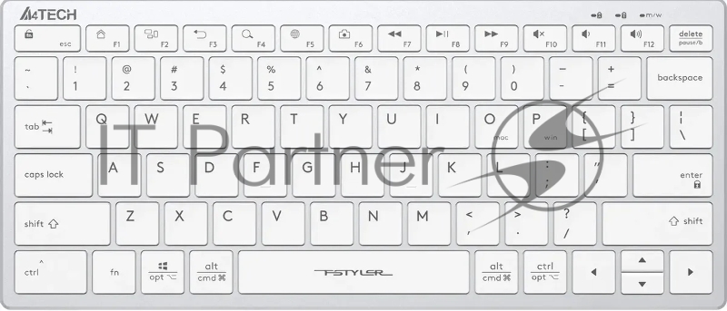 Клавиатура A4Tech Fstyler FX51 белый USB slim Multimedia