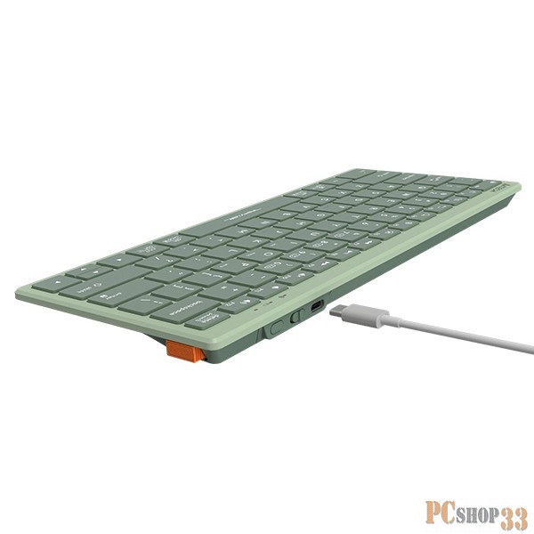 Клавиатура A4Tech Fstyler FBX51C зеленый USB беспроводная BT/Radio slim Multimedia