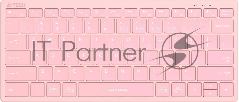 Клавиатура A4Tech Fstyler FBX51C розовый USB беспроводная BT/Radio slim Multimedia