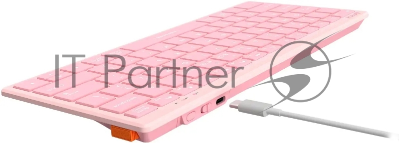 Клавиатура A4Tech Fstyler FBX51C розовый USB беспроводная BT/Radio slim Multimedia