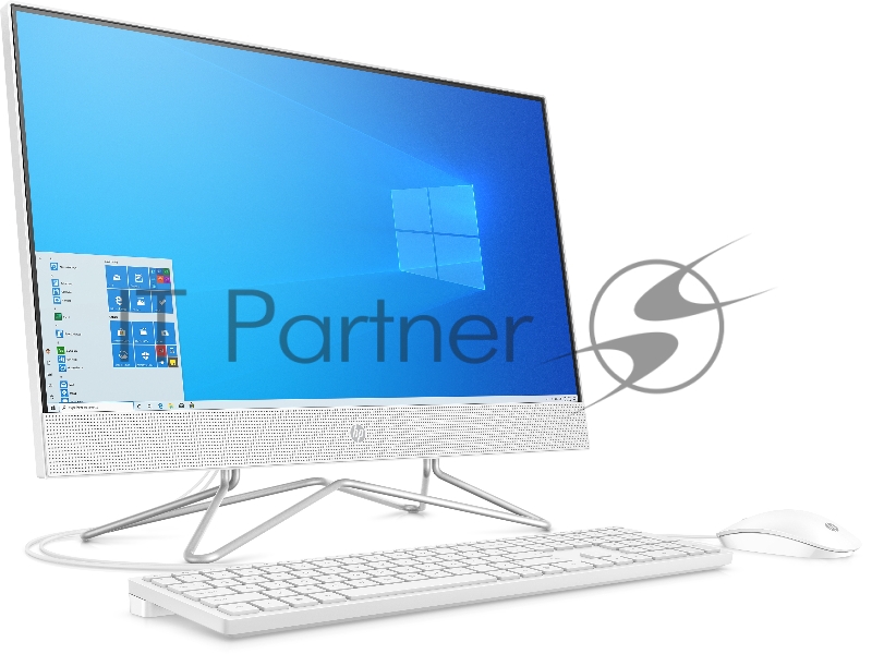 Моноблок/ HP 24-df1064ny AiO 23.8(1920x1080)/Touch/Intel Core i5 1135G7(2.4Ghz)/8192Mb/1000Gb/n Internal Graphics /Cam/WiFi/war 1y/Snow White/FreeDOS + EN kbd