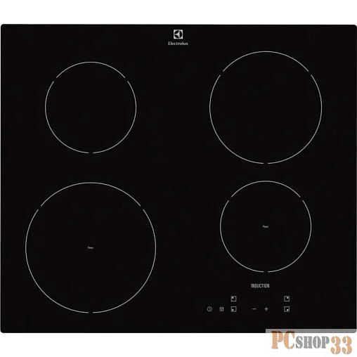 Встраиваемая индукционная панель ELECTROLUX 59x52 см, стеклокерамика, независимая, индукционная, сенсорное управление, черная