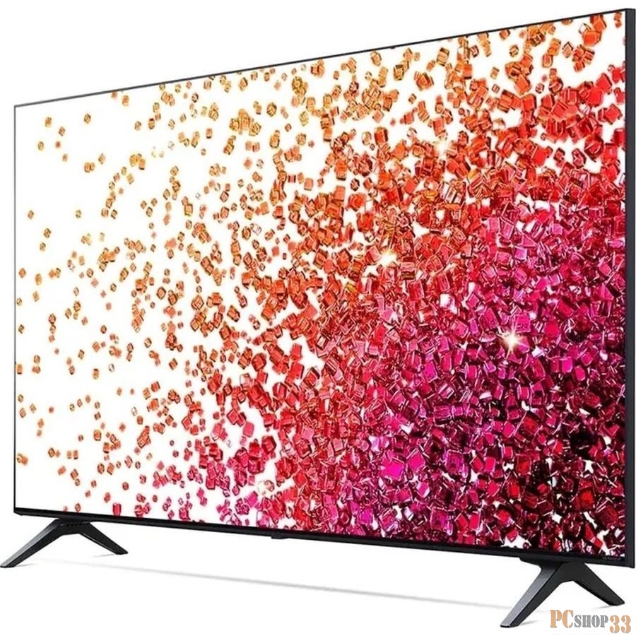 Телевизор LED LG 50 50NANO756QA.ADKG NanoCell черный 4K Ultra HD 60Hz DVB-T DVB-T2 DVB-C DVB-S DVB-S2 USB WiFi Smart TV (RUS)