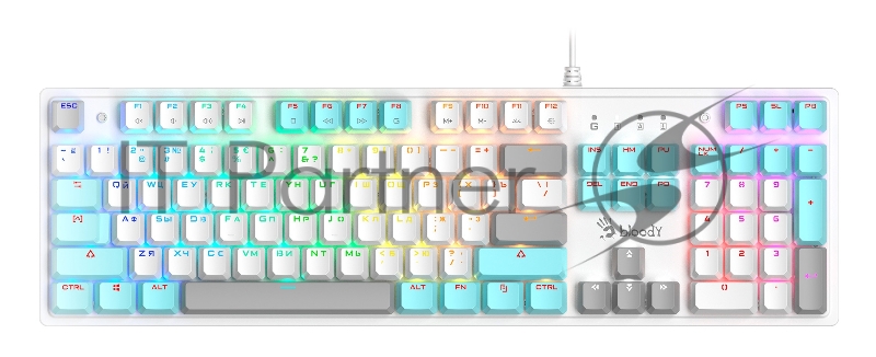 Клавиатура A4Tech Bloody S510N механическая белый USB