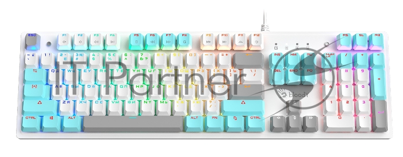 Клавиатура A4Tech Bloody S510N механическая белый USB