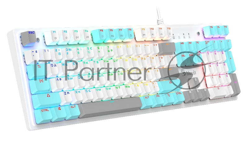 Клавиатура A4Tech Bloody S510N механическая белый USB