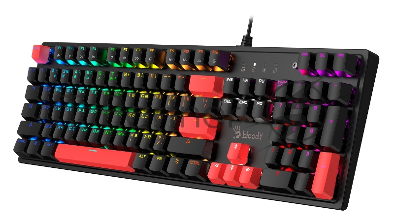 Клавиатура A4Tech Bloody S510N механическая черный/красный