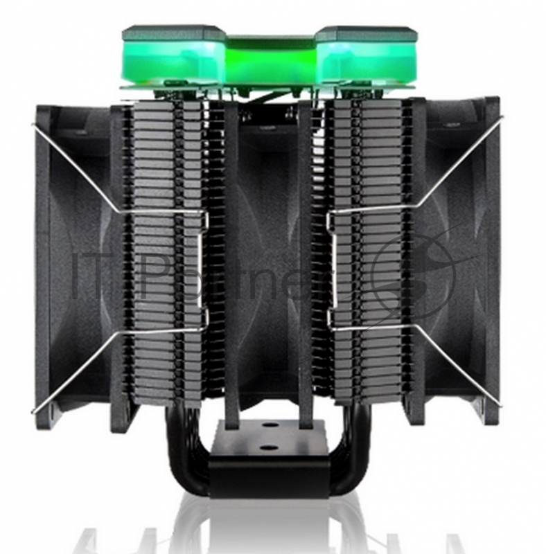 Кулер Raijintek DELOS RBW 0R10B00096 (5V Addressable RGB cable) 6*6mm Heast-pipe Dual tower desing Rainbow (Addressable) LED 9025 PWM fan *3pcs Compatible with modern INTEL/AMD CPU socket Solid and univeral monting kits TDP 200W