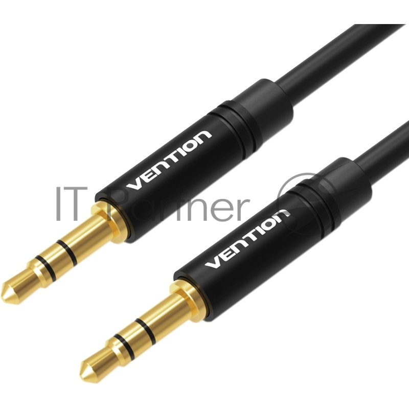 Кабель Vention аудио Jack 3,5 mm M/Jack 3,5 mm M - 0.5м Черный