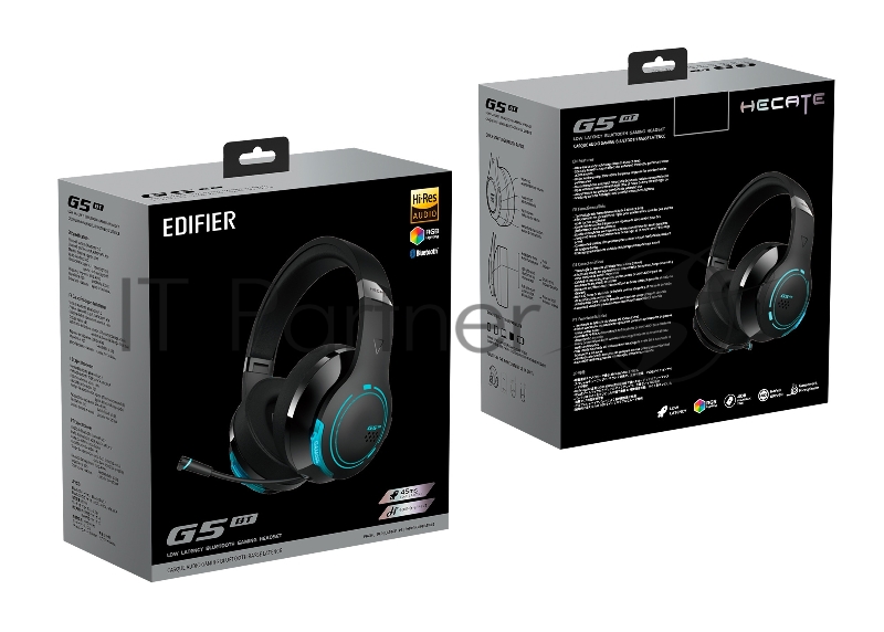 Наушники с микрофоном Edifier G5BT черный мониторные