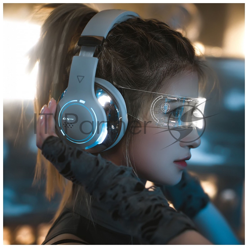 Наушники с микрофоном Edifier G5BT серый мониторные