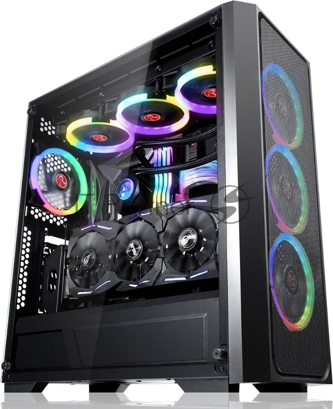 Корпус Raijintek PONOS MS4 0R20B00197, black, EEB E-ATX ATX M-ATX Mini-ITX, USB3.0x1, USB2.0x2, HD Audiox1