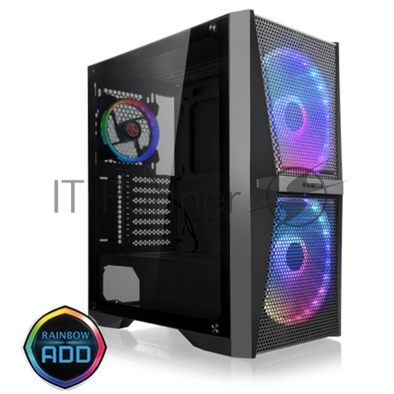 Корпус Raijintek SILENOS MS PRO 0R20B00205, black, ATX M-ATX Mini-ITX, USB3.0x2, Type Cx1, HD Audiox1