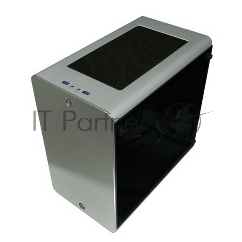 Корпус Raijintek THETIS SILVER WINDOW 0R200054, Aluminum, ATX/MICRO ATX/MINI ITX, USB3.0x2, HD Audiox1