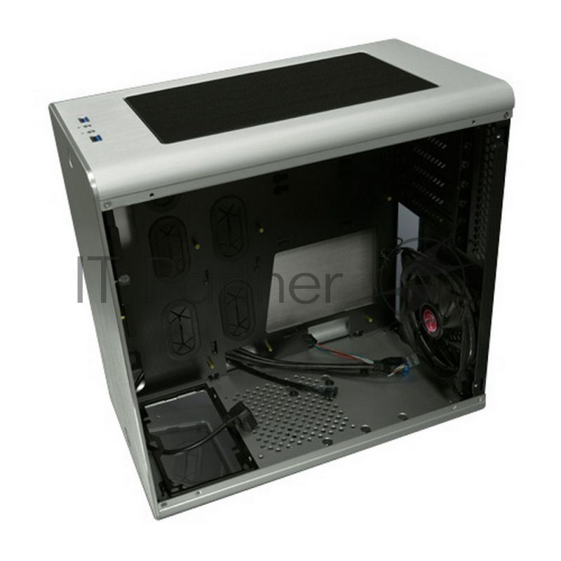Корпус Raijintek THETIS SILVER WINDOW 0R200054, Aluminum, ATX/MICRO ATX/MINI ITX, USB3.0x2, HD Audiox1