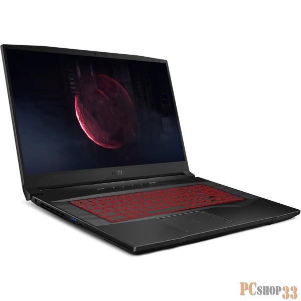 Ноутбук MSI Pulse GL76 12UDK, Core i7-12700H,2.3 GHz,17.3 FHD (1920*1080),144Hz,DDR4 16GB (8GB*2),512GB M.2 PCIe SSD,RTX3050Ti GDDR6 4GB,Titanium Gray,1y,DOS(MS-17L4)