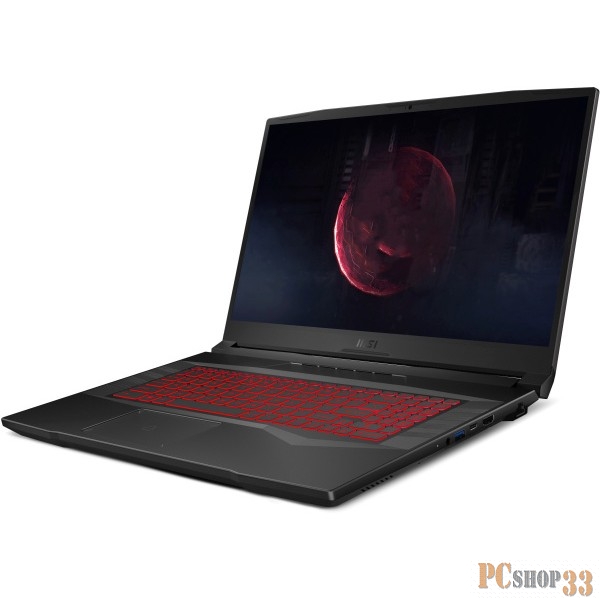 Ноутбук MSI Pulse GL76 12UDK, Core i7-12700H,2.3 GHz,17.3 FHD (1920*1080),144Hz,DDR4 16GB (8GB*2),512GB M.2 PCIe SSD,RTX3050Ti GDDR6 4GB,Titanium Gray,1y,DOS(MS-17L4)