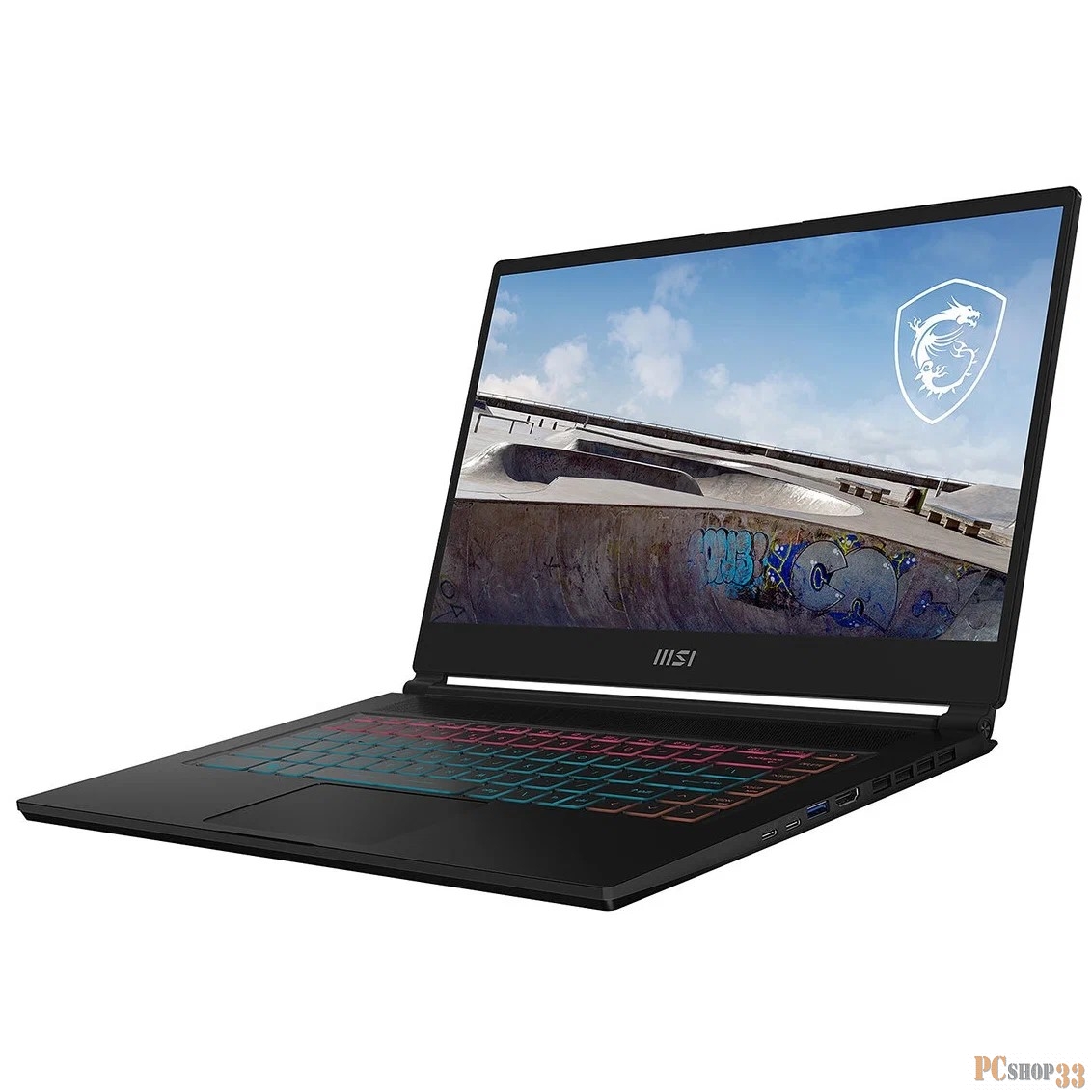 Ноутбук MSI Stealth 17M A12UEK, Core i5-1240P,1.7 GHz,17.3 FHD (1920*1080),144Hz,DDR4 16GB (8GB*2),512GB M.2 PCIe SSD,RTX3060 Max-Q GDDR6 6GB,Core Black,1y,Win11Home(MS-17R1)