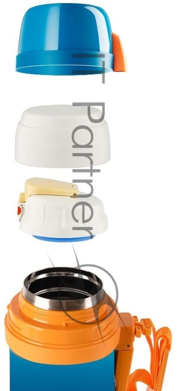 Термос Thermos FDH Stainless Steel Vacuum Flask 2л. синий/оранжевый (657268)