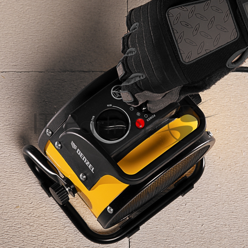 Тепловая пушка, керамический нагреватель (тепловентилятор) DHC 2-100, 230В, 0,025/1/2 кВт// Denzel