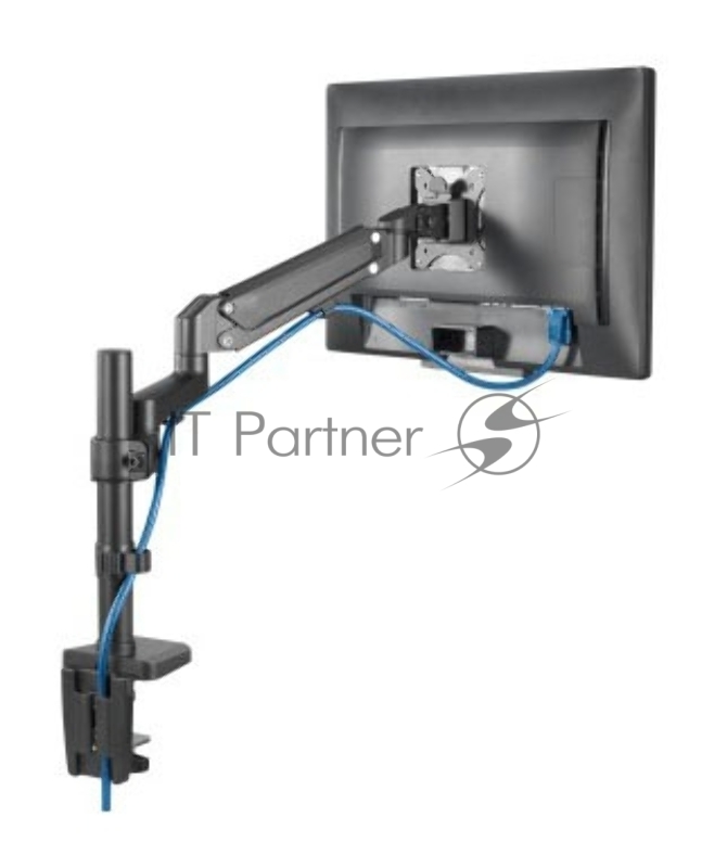 Кронштейн для мониторов Hama FM Arm gas spring 00118496 черный 13-35