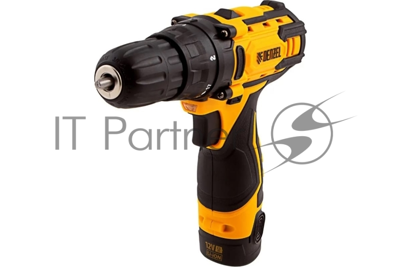 Дрель-шуруповерт аккумуляторная CDL-12CB, Li-Ion, 12 В, 1 акк.// Denzel