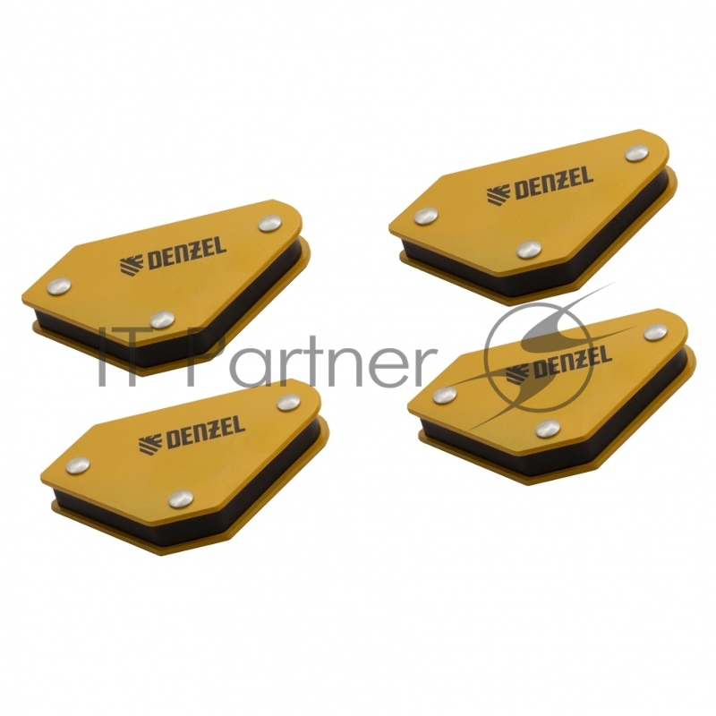 Набор из 4 магнитных фиксаторов для сварочных работ// Denzel