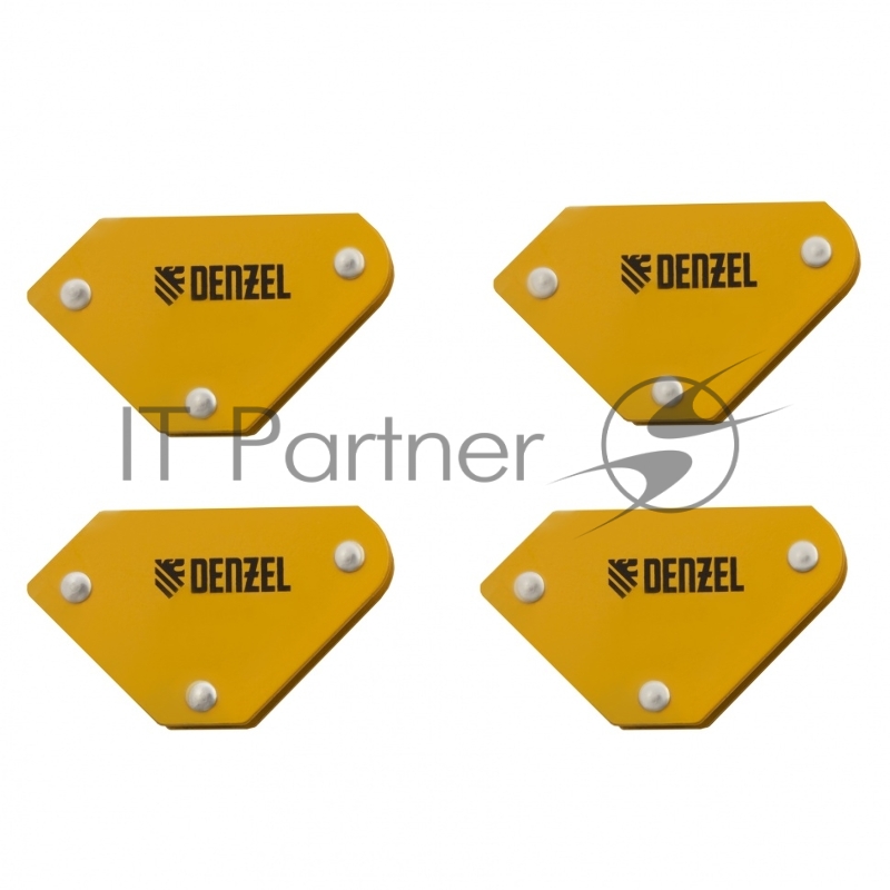 Набор из 4 магнитных фиксаторов для сварочных работ// Denzel