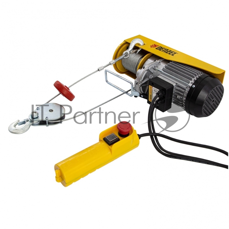 Тельфер электрический TF-800, 0,8 т, 1300 Вт, высота 12 м, 8 м/мин// Denzel