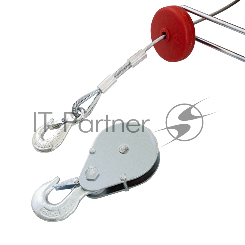 Тельфер электрический TF-1200, 1.2 т, 1800 Вт, высота 12 м, 8 м/мин// Denzel