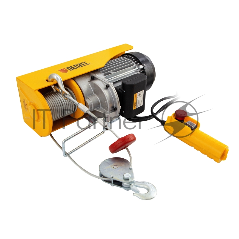 Тельфер электрический TF-1200, 1.2 т, 1800 Вт, высота 12 м, 8 м/мин// Denzel