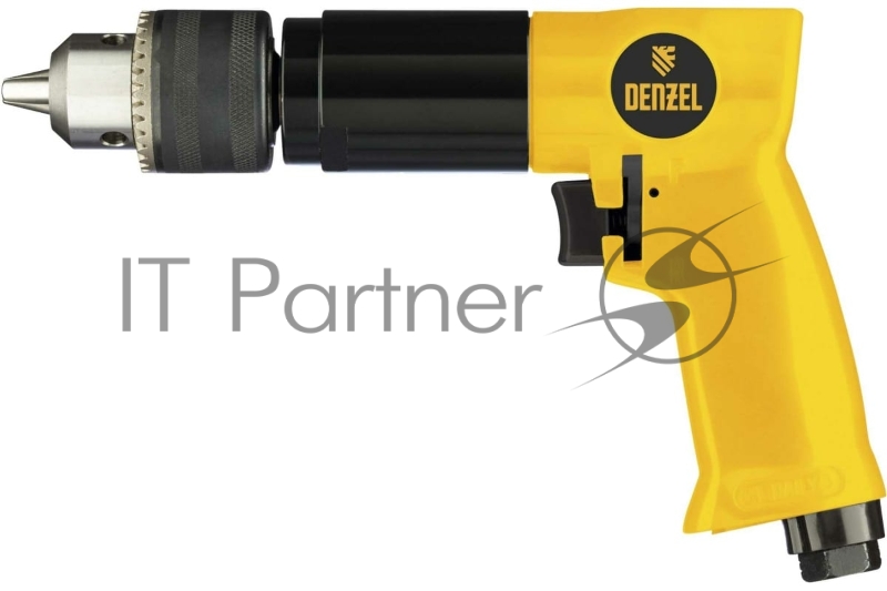 Пневматическая дрель PD500, 500 об/мин, 114 л/мин, 13 мм// Denzel
