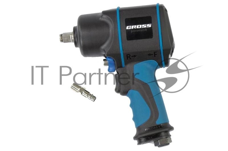 Гайковёрт пневматический ударный G1285, 1/2,TwinHammer, 1220Нм, 6500 об/мин, композитный// Gross