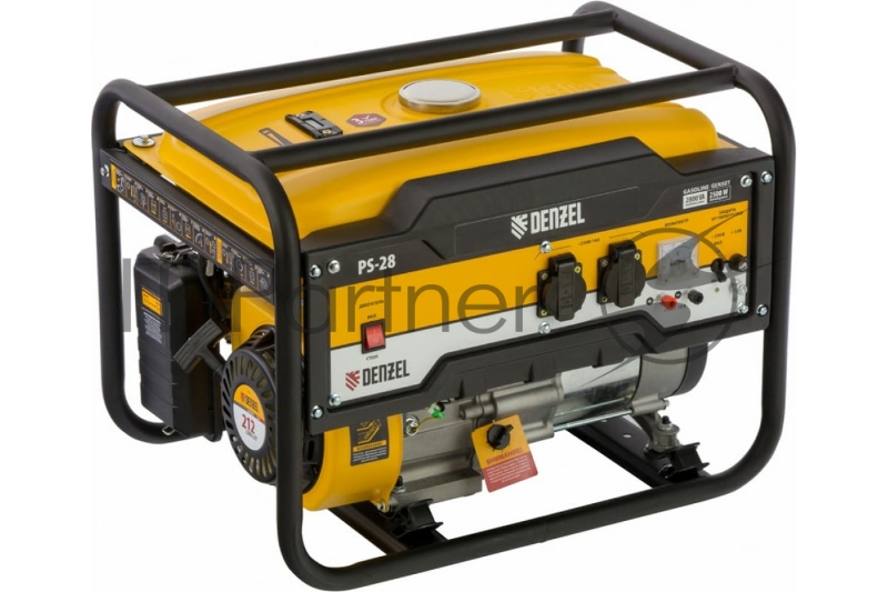 Генератор бензиновый PS-28, 2,8 кВт, 230В, 15л, ручной стартер// Denzel